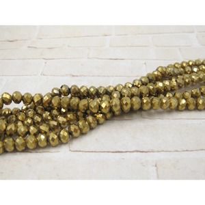 Gold Crystal Beads Jewelry Making Supplies